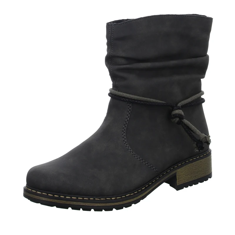 Rieker Schlupf-/Reißverschlußstiefelette Warmfutter bis 35mm Absatz (casual)