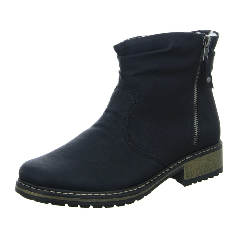 Rieker Schlupf-/Reißverschlußstiefelette Warmfutter bis 35mm Absatz (casual)