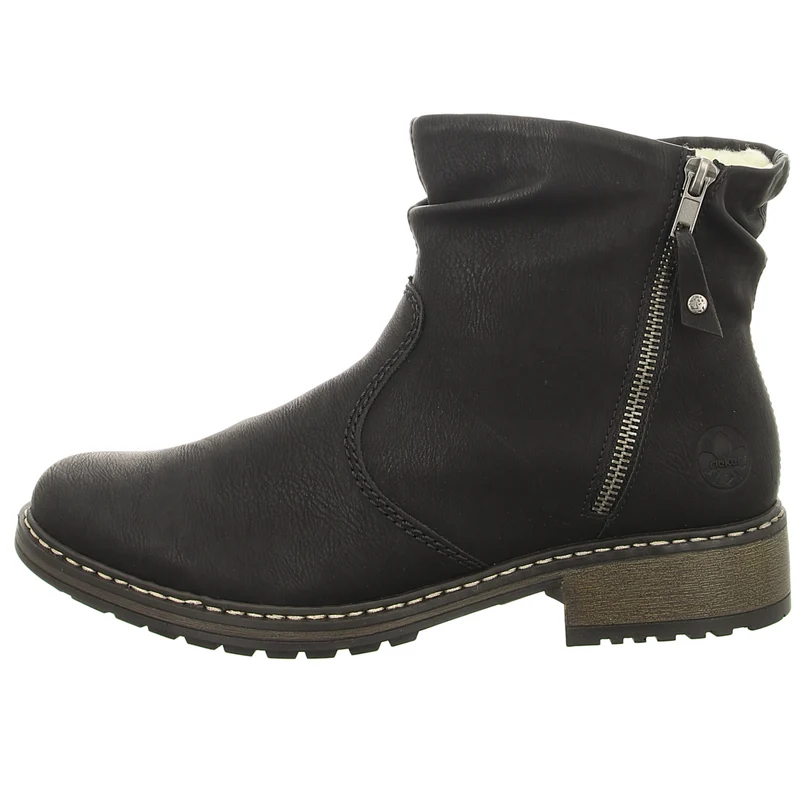 Rieker Schlupf-/Reißverschlußstiefelette Warmfutter bis 35mm Absatz (casual)
