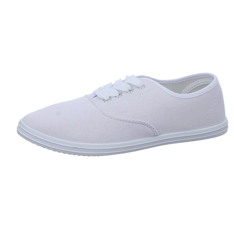 Sneakers Leinen Schnürhalbschuh