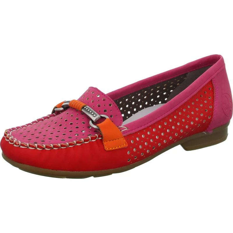 Rieker Slipper/Kletthalbschuh luftdurchlässig (durchbrochenes/geflochtenes Obermaterial)