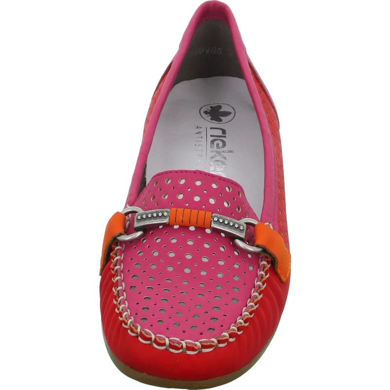 Rieker Slipper/Kletthalbschuh luftdurchlässig (durchbrochenes/geflochtenes Obermaterial)
