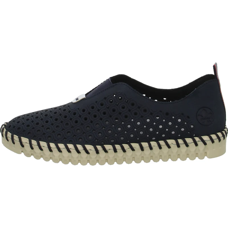 Rieker Slipper/Kletthalbschuh luftdurchlässig (durchbrochenes/geflochtenes Obermaterial)
