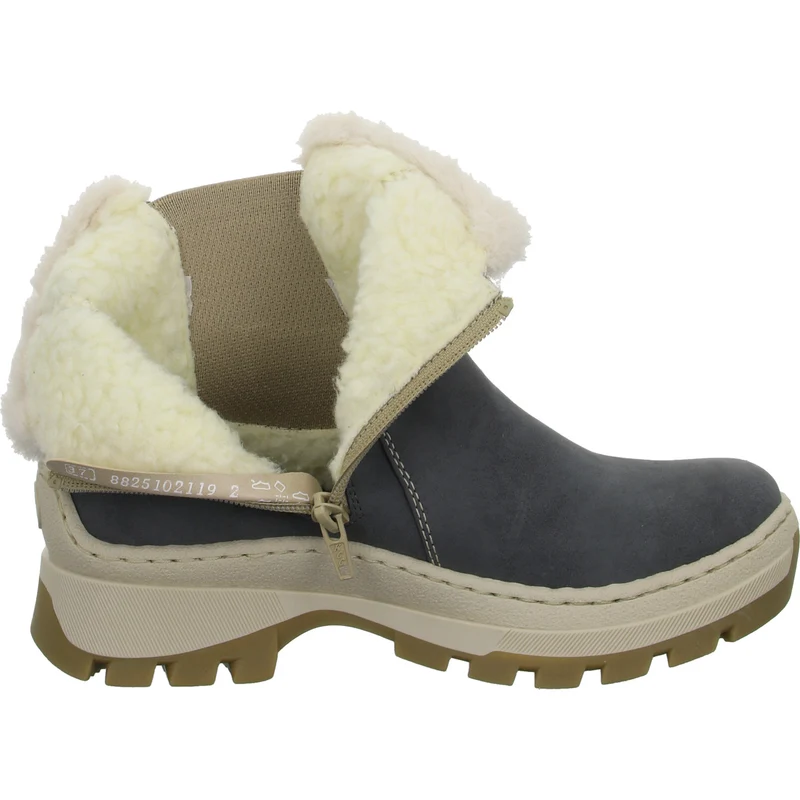 Rieker Schlupf-/Reißverschlußstiefelette Warmfutter bis 35mm Absatz (casual)
