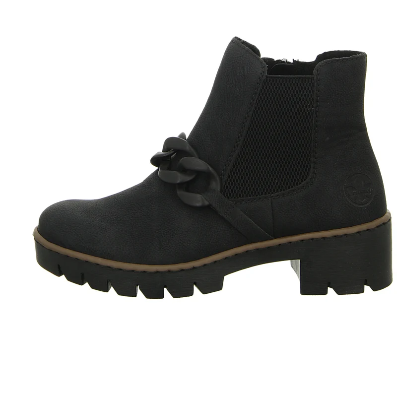 Rieker Schlupf-/Reißverschlußstiefelette Warmfutter bis 35mm Absatz (casual)