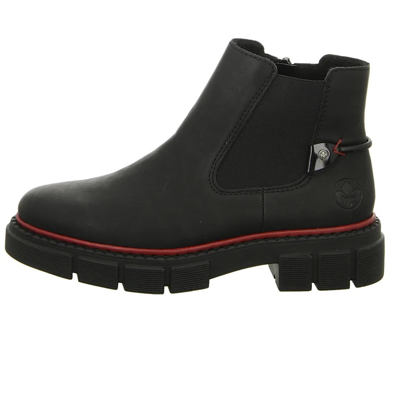 Rieker Schlupf-/Reißverschlußstiefelette Warmfutter bis 35mm Absatz (casual)