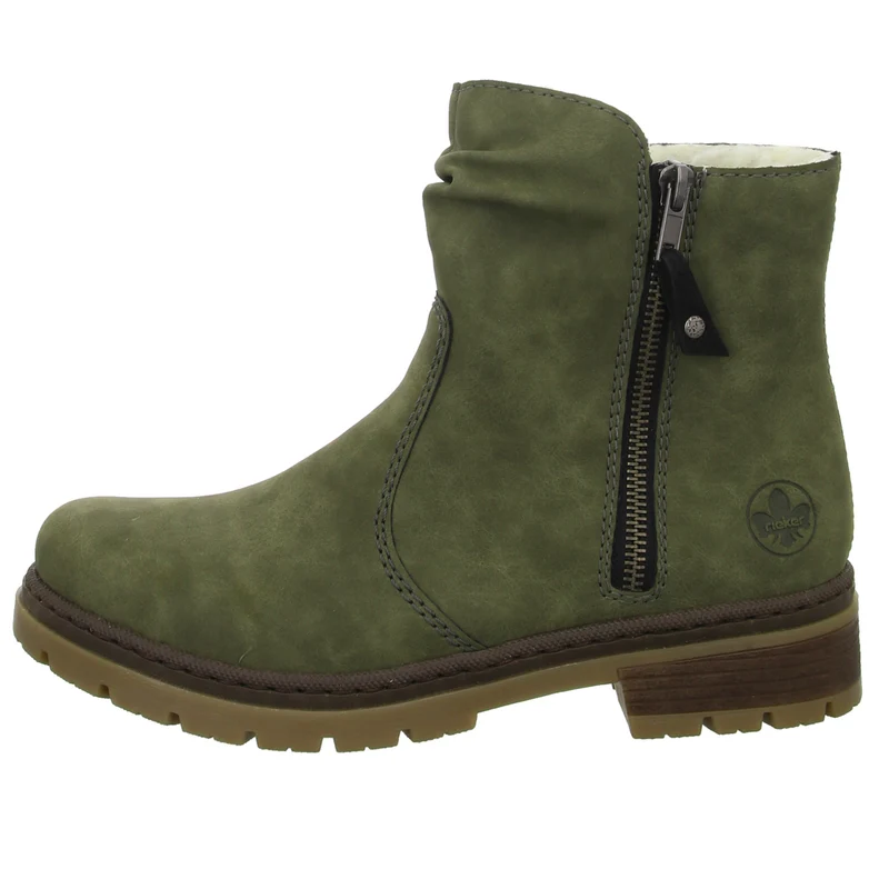 Rieker Schlupf-/Reißverschlußstiefelette Warmfutter bis 35mm Absatz (casual)