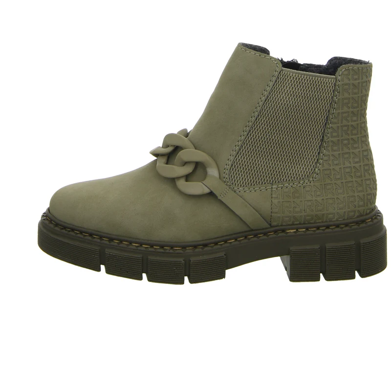 Rieker Schlupf-/Reißverschlußstiefelette Warmfutter bis 35mm Absatz (casual)